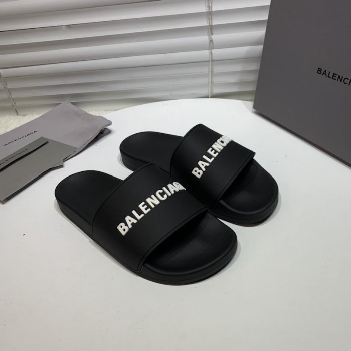 Balencaiga Piscine Slide Sandals Black