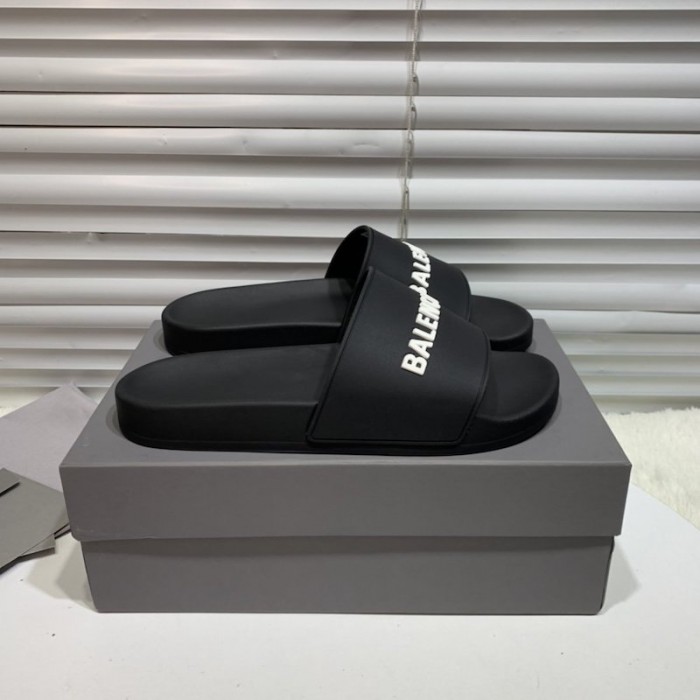 Balencaiga Piscine Slide Sandals Black