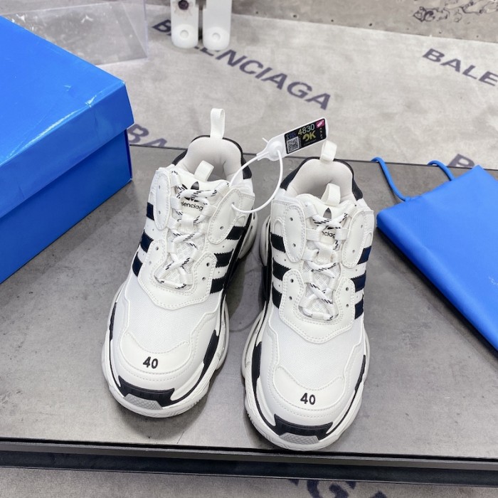 Ba*len*cia*ga / ad*s triple s sneaker in white