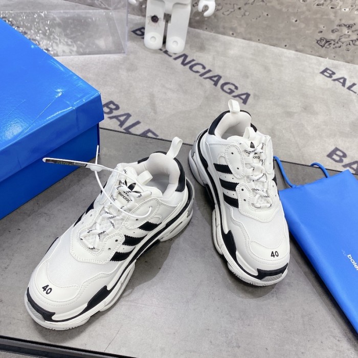 Ba*len*cia*ga / ad*s triple s sneaker in white