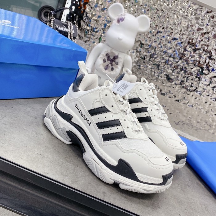 Ba*len*cia*ga / ad*s triple s sneaker in white