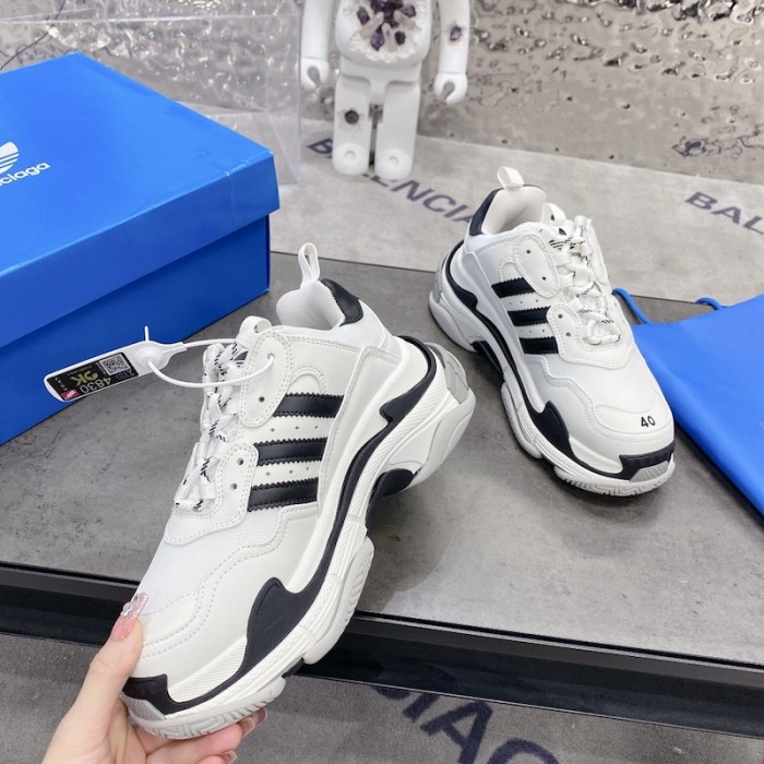 Ba*len*cia*ga / ad*s triple s sneaker in white