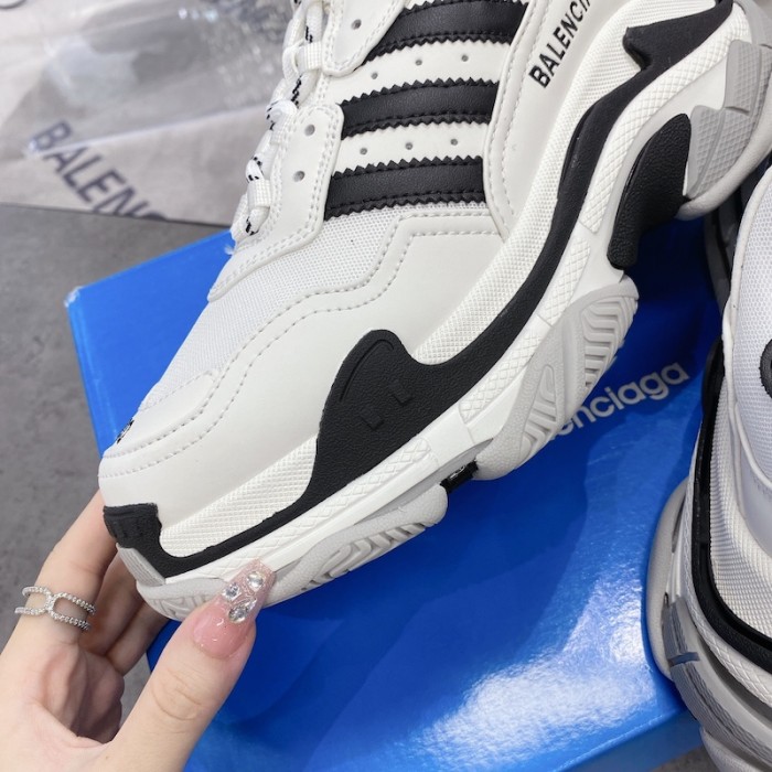 Ba*len*cia*ga / ad*s triple s sneaker in white