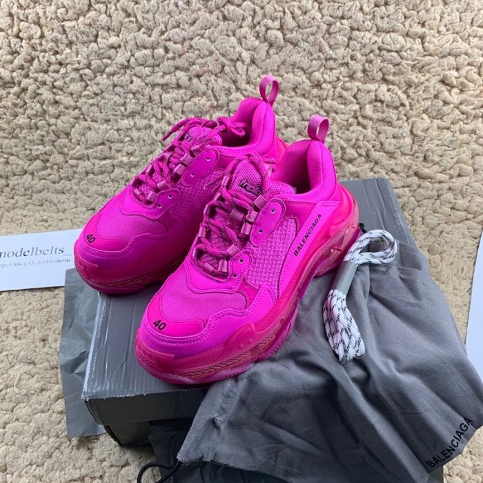 Ba*len*cia*ga triple s sneakers fuchsia