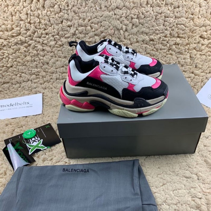 Ba*len*cia*ga triple s sneakers white pink
