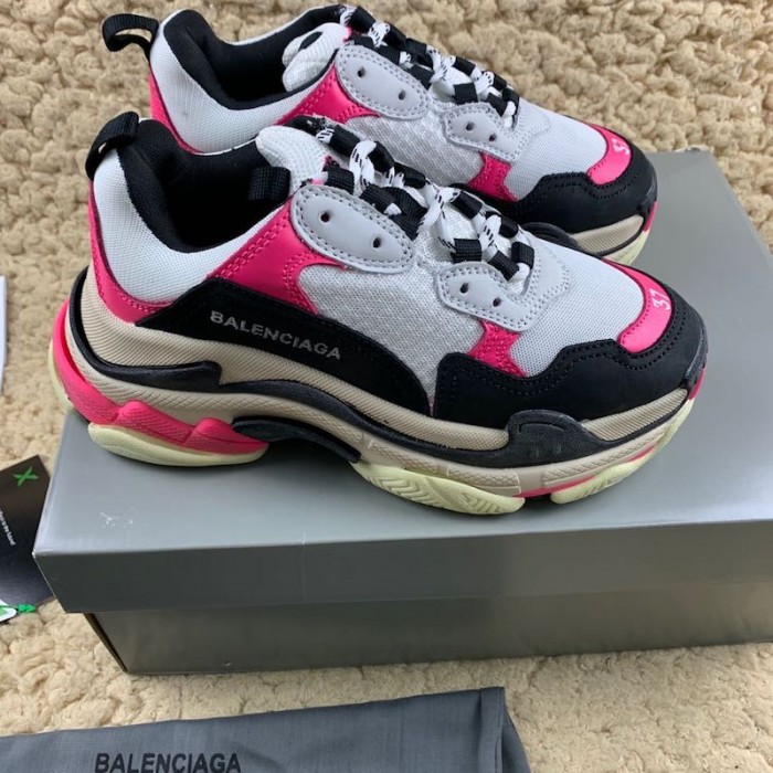 Ba*len*cia*ga triple s sneakers white pink