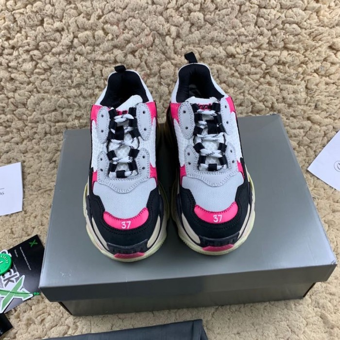 Ba*len*cia*ga triple s sneakers white pink
