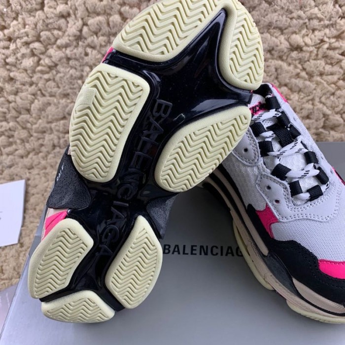 Ba*len*cia*ga triple s sneakers white pink