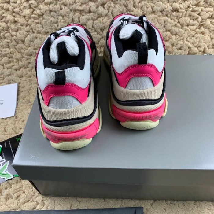 Ba*len*cia*ga triple s sneakers white pink