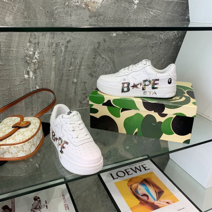 A Bathing Ape Bape Sta Low Sneakers Bape Camo