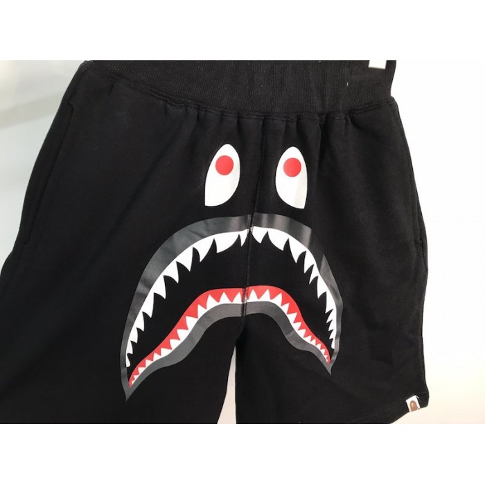 Bape 1st Camo Shark Sweat Short Black