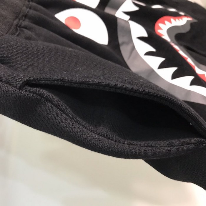 Bape 1st Camo Shark Sweat Short Black