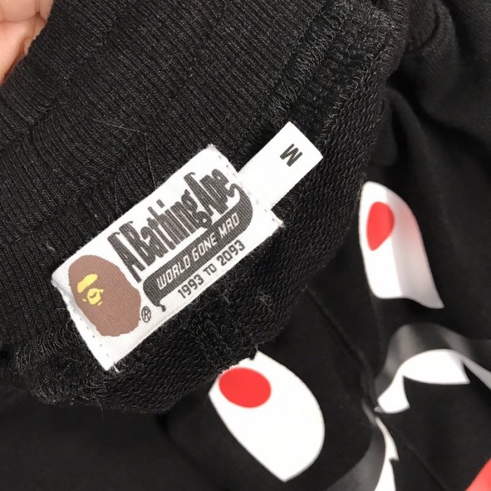 Bape 1st Camo Shark Sweat Short Black