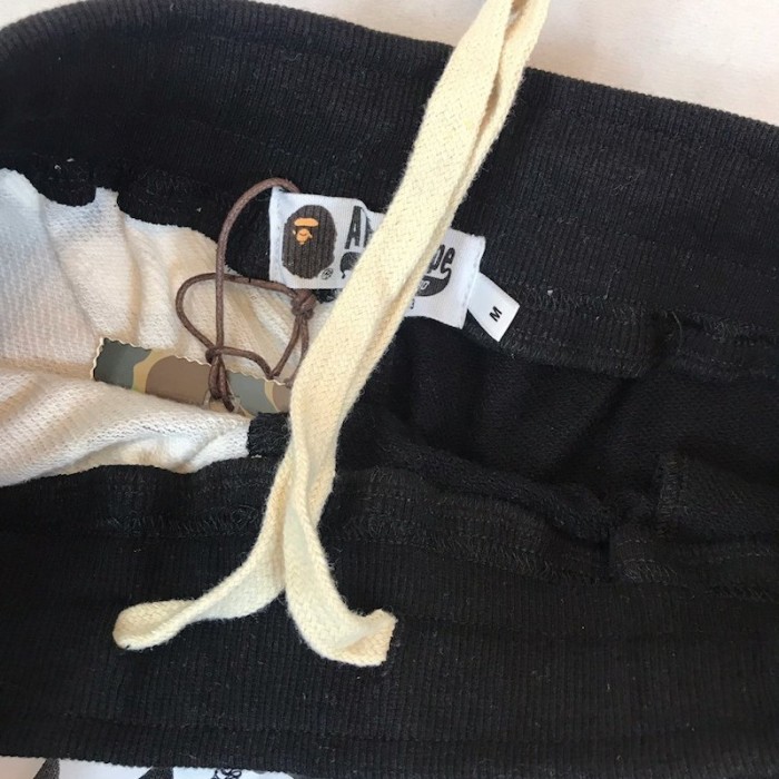 Bape 1st Camo Shark Sweat Short Black/Black