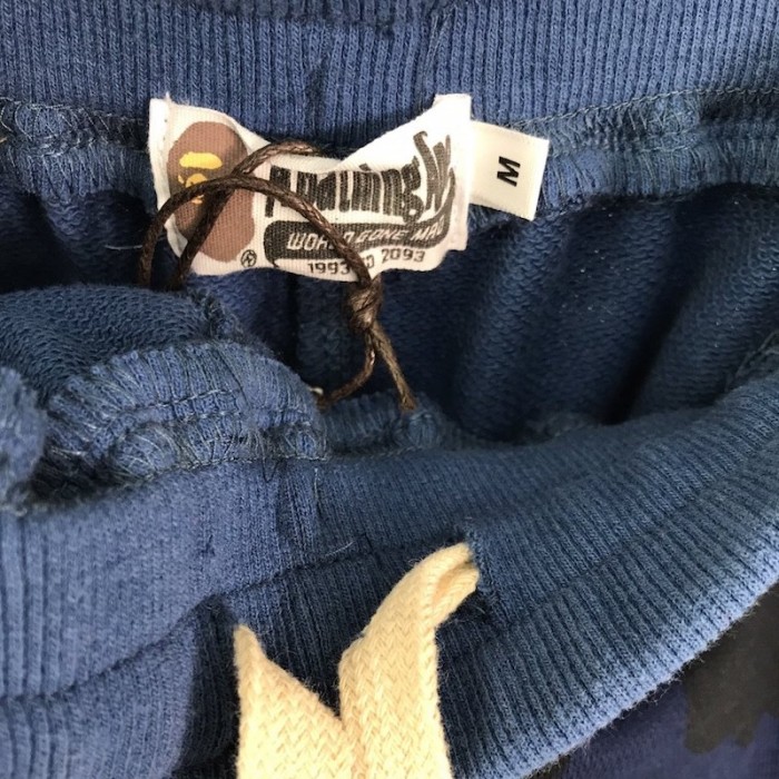 Bape 1st Camo Shark Sweat Short Blue