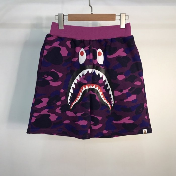 Bape 1st Camo Shark Sweat Short Purple