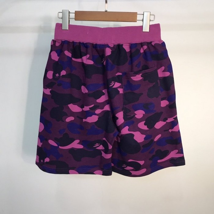 Bape 1st Camo Shark Sweat Short Purple