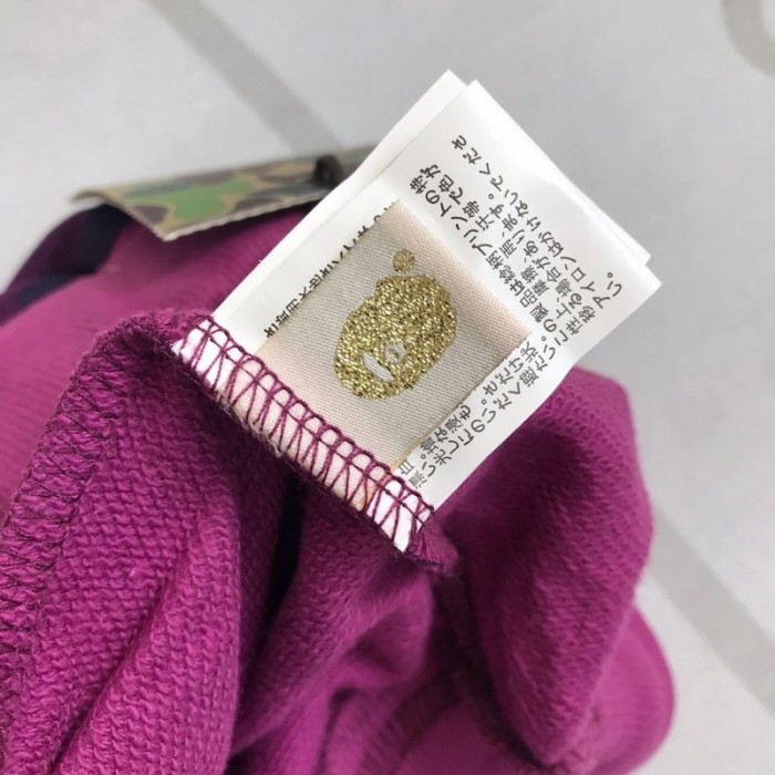 Bape 1st Camo Shark Sweat Short Purple