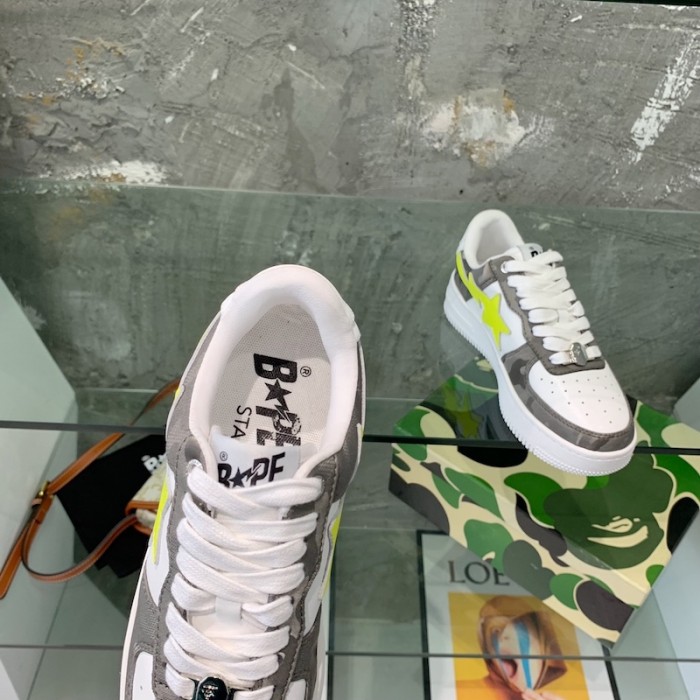 A Bathing Ape Bape Sta Low Sneakers Grey