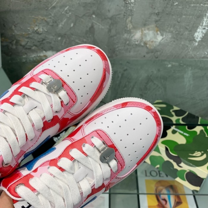 A Bathing Ape Bape Sta Low Sneakers Pink