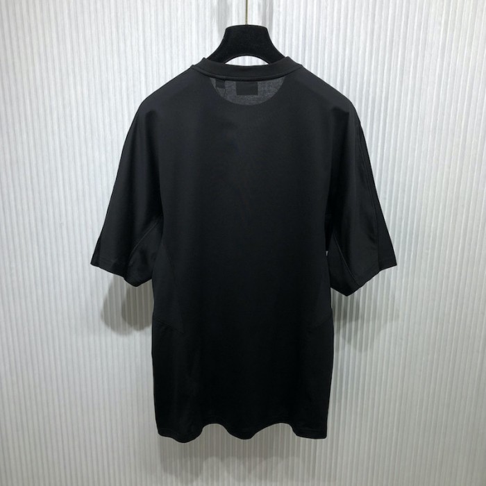 BBR Thorn and Logo Print Cotton Oversized T-shirt Black