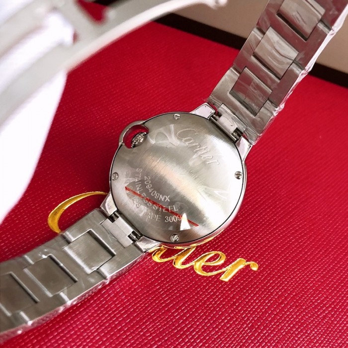 Ballon Bleu de Cartier watch 33mm Steel with Diamond women watch