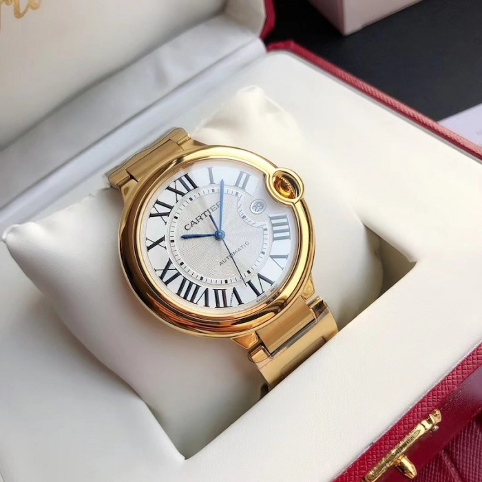 Santos de Cartier watch Steel 42mm men''s watch Yellow Gold