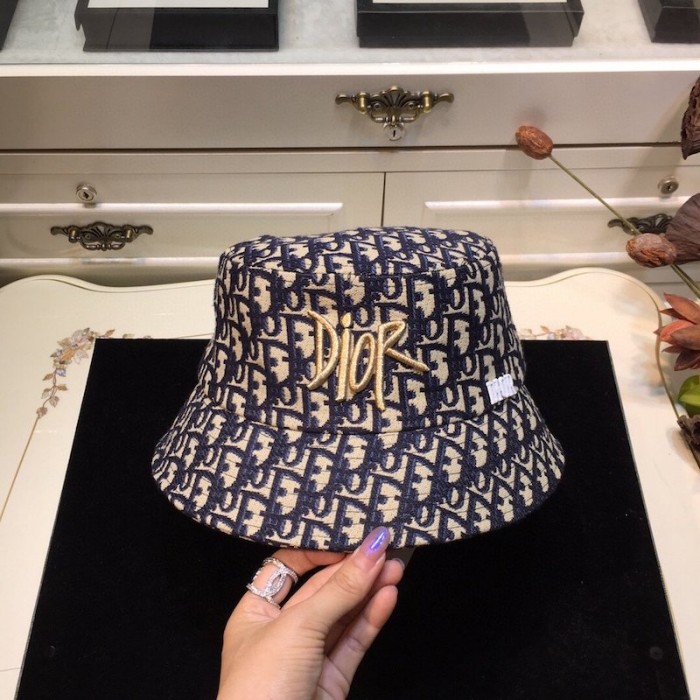 D*or and shawn oblique bucket hat blue