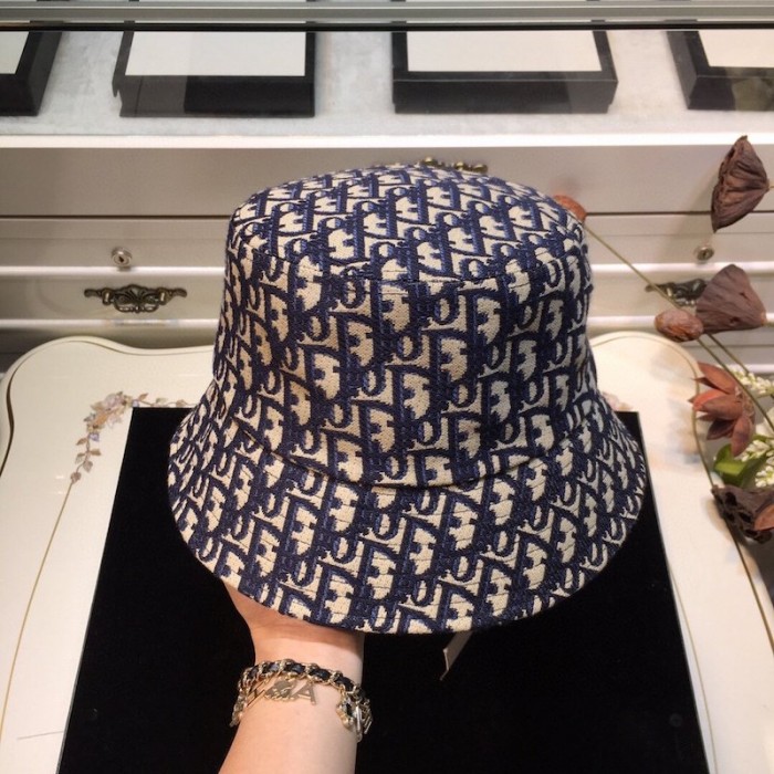 D*or and shawn oblique bucket hat blue