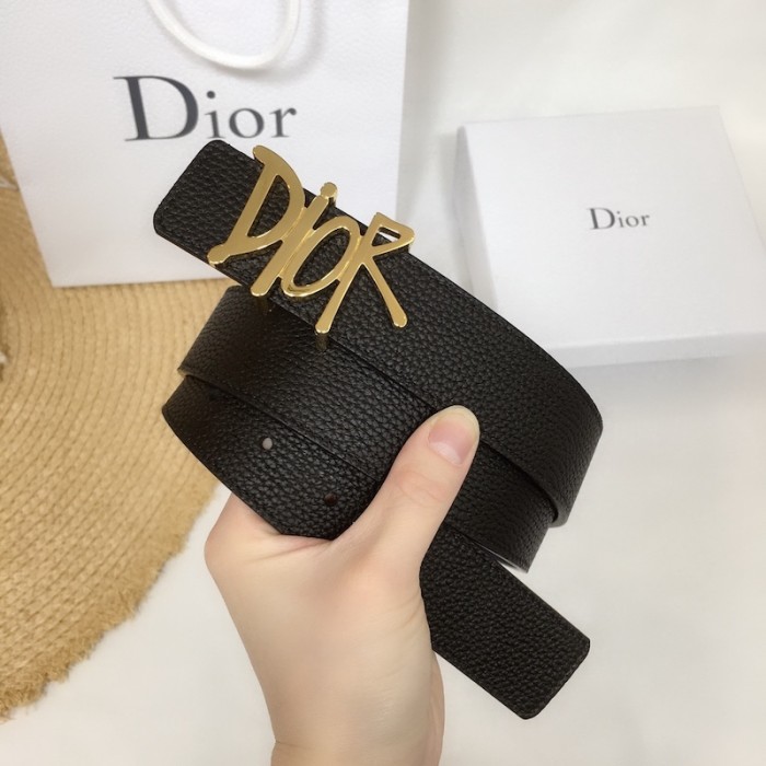D*or mens 35mm D*or and shawn reversible leather belt black