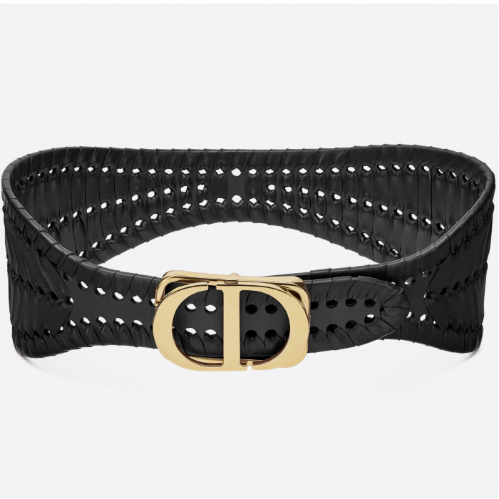 D*or black 30 montaigne calfskin belt