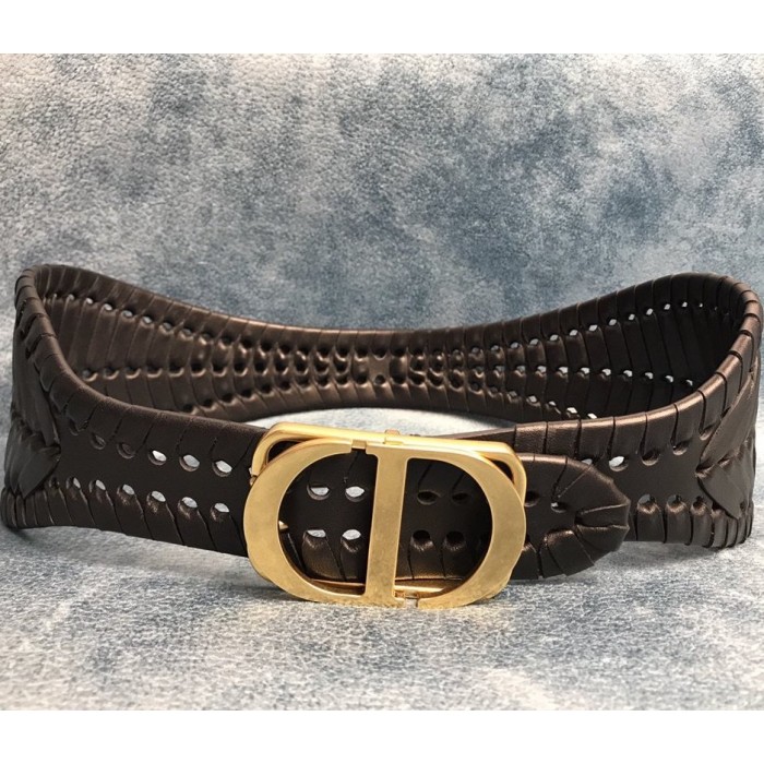D*or black 30 montaigne calfskin belt