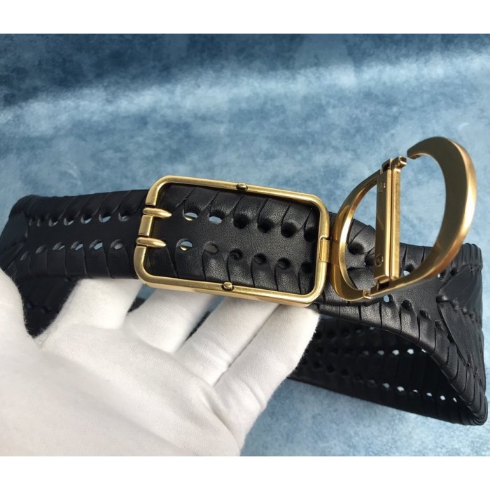 D*or black 30 montaigne calfskin belt