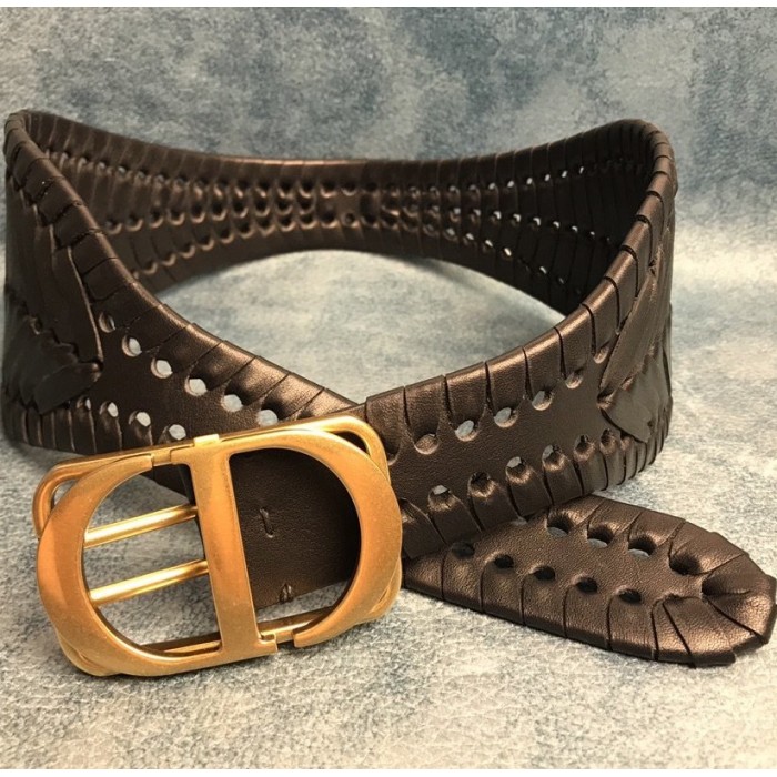 D*or black 30 montaigne calfskin belt