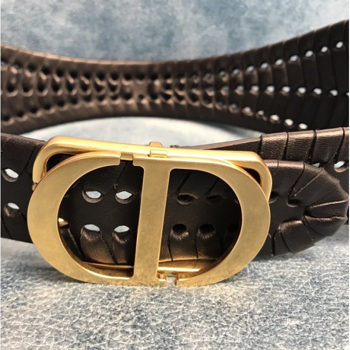 D*or black 30 montaigne calfskin belt