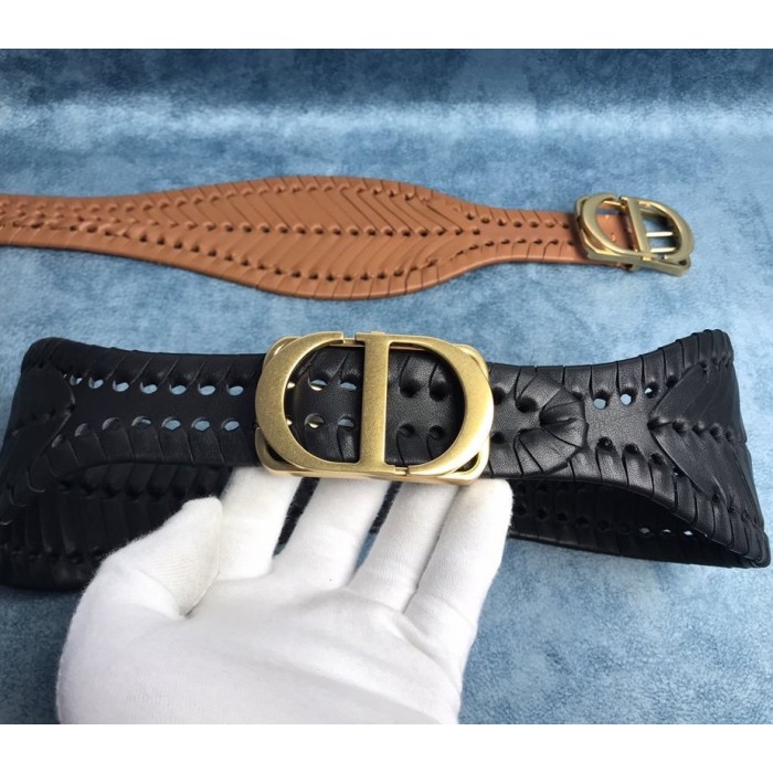 D*or black 30 montaigne calfskin belt