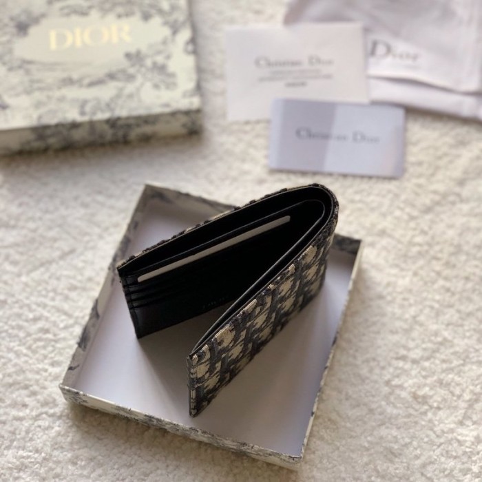 D*or oblique compact wallet men blue