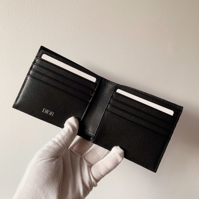 D*or oblique compact wallet men blue