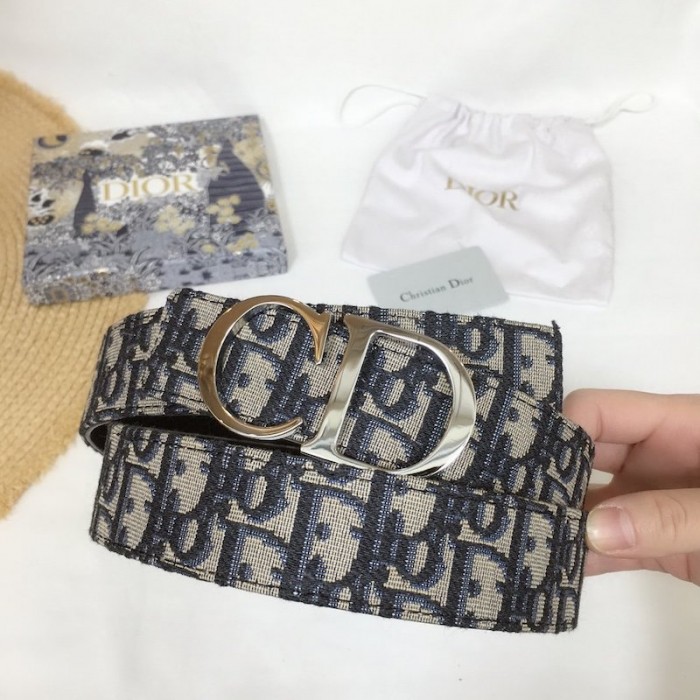 D*or men''s montaigne reversible oblique jacquard belt 35mm black