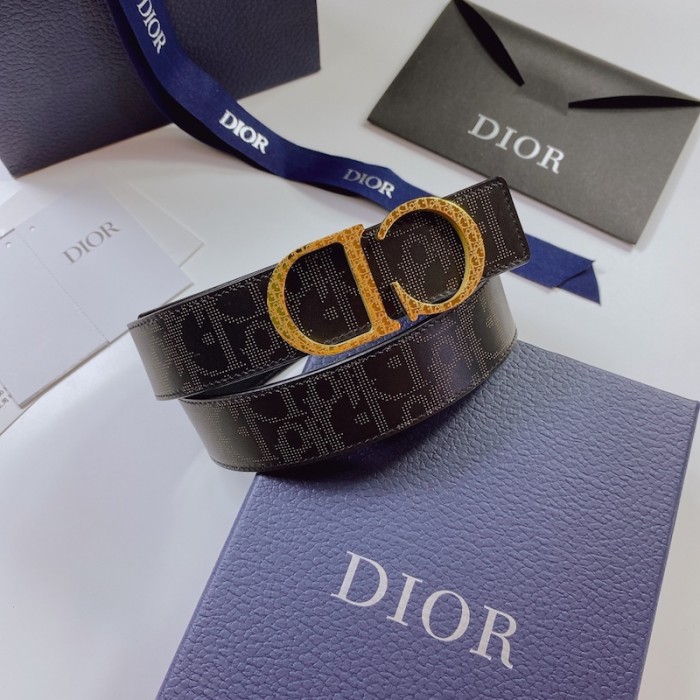 D*or oblique galaxy leather and smooth calfskin 35 mm black