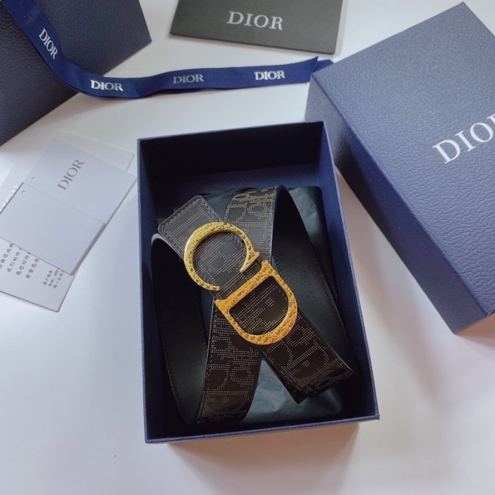 D*or oblique galaxy leather and smooth calfskin 35 mm black
