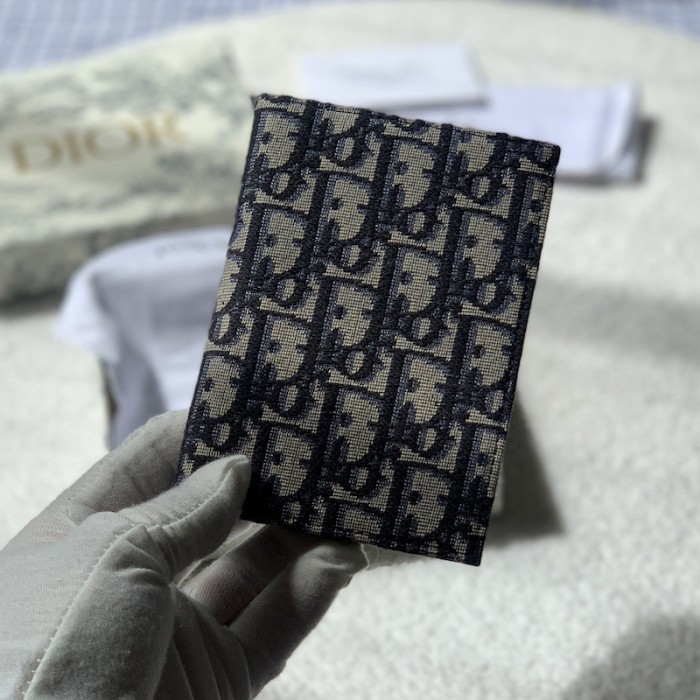 D*or passport cover oblique canvas blue