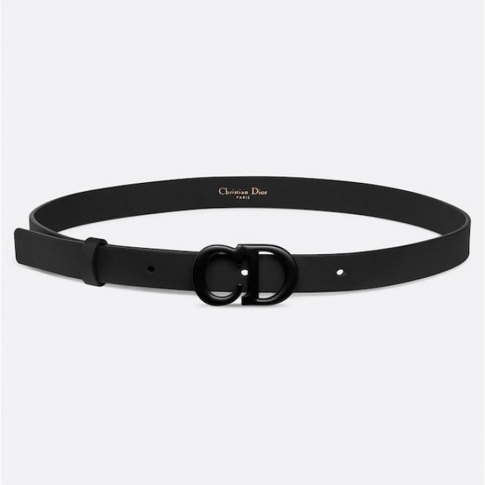 D*or saddle matte calfskin belt black