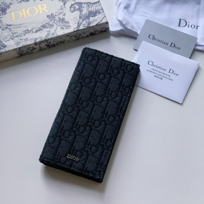 D*or vertical long wallet men black