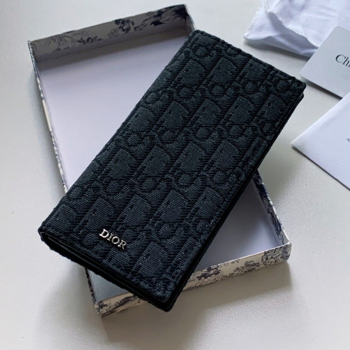D*or vertical long wallet men black