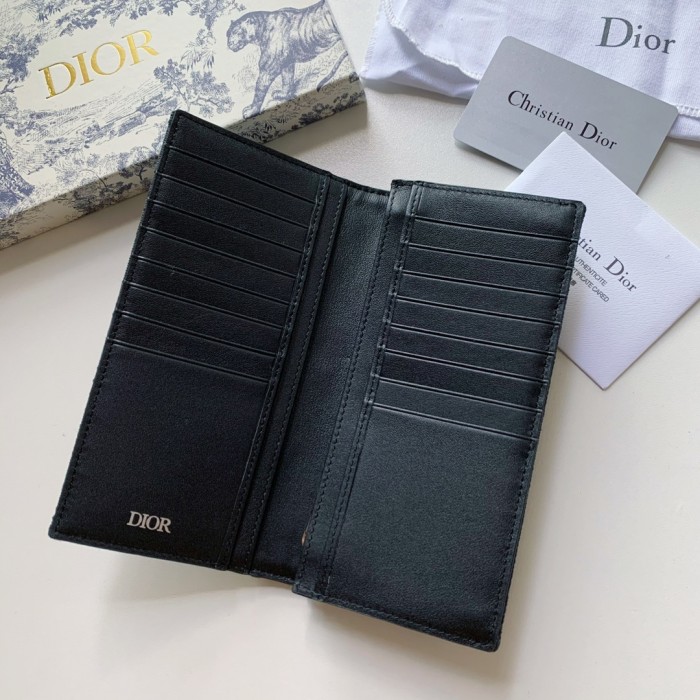 D*or vertical long wallet men black