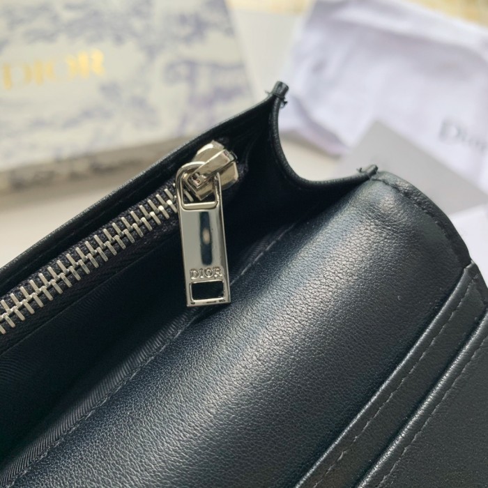 D*or vertical long wallet men black