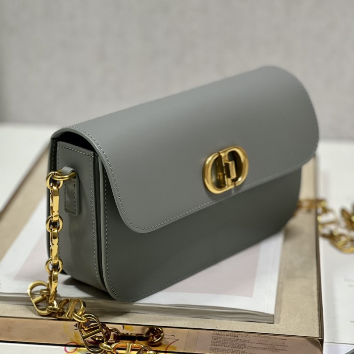 D*or 30 montaigne avenue bag gray box calfskin