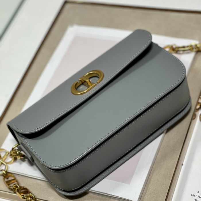 D*or 30 montaigne avenue bag gray box calfskin