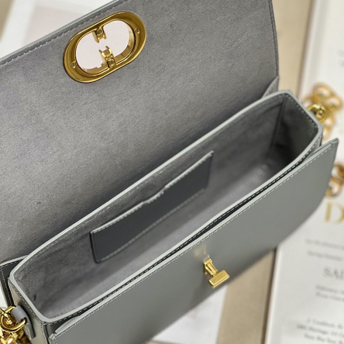 D*or 30 montaigne avenue bag gray box calfskin
